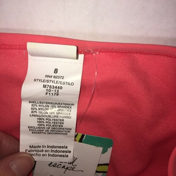 island escape coral tankini and shaper botton size - Picture 5 of 6